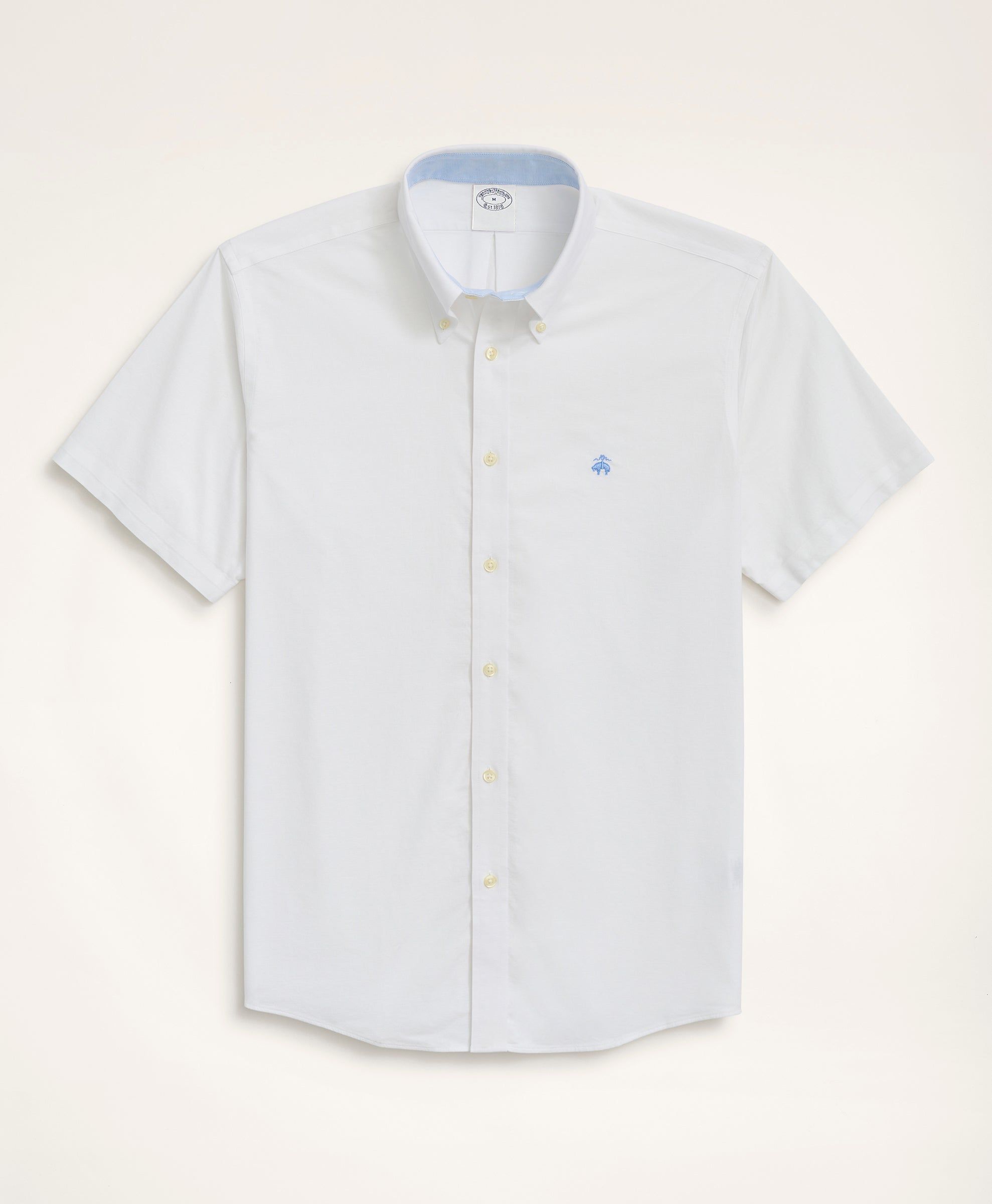 Regular-Fit Stretch Non-Iron Oxford Button-Down Collar Short-Sleeve Sport Shirt sold by Brooks Brothers