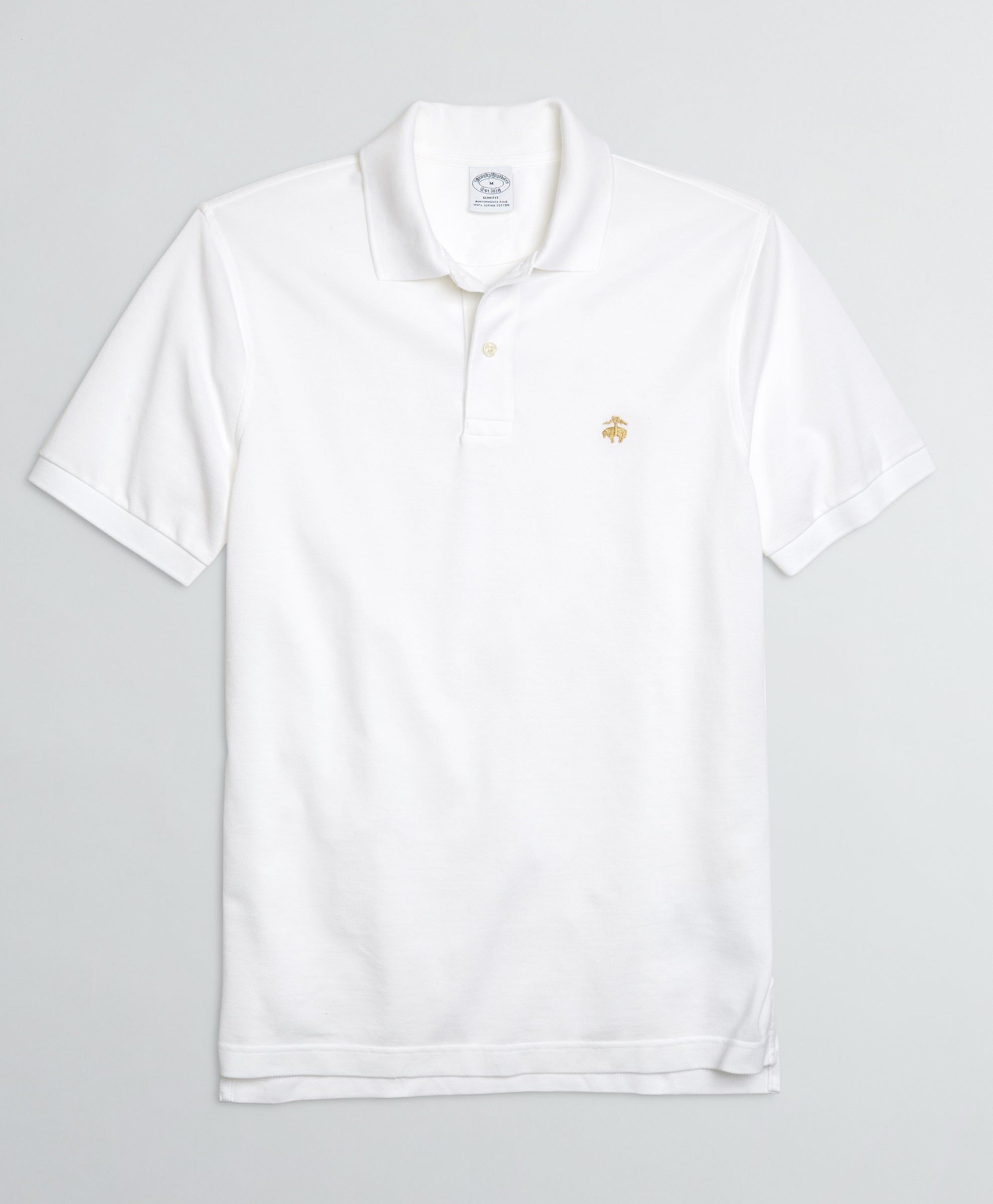 Slim-Fit Stretch Supima Cotton Performance Polo Shirt sold by Brooks Brothers product image thumbnail 2