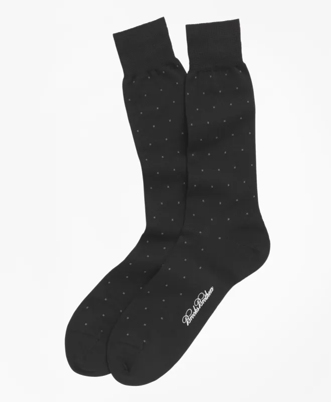 Merino Wool Big Dot Crew Socks sold by Brooks Brothers