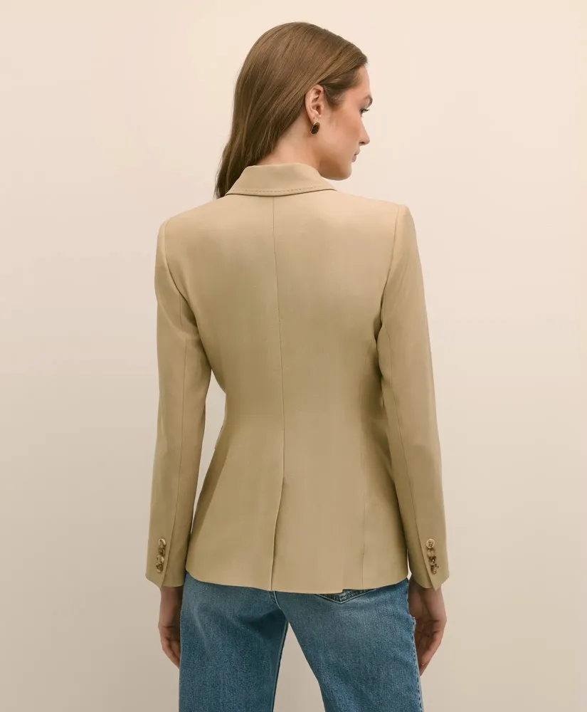 Wool-Blend Peak Lapel Double-Breasted Jacket sold by Brooks Brothers product image thumbnail 5