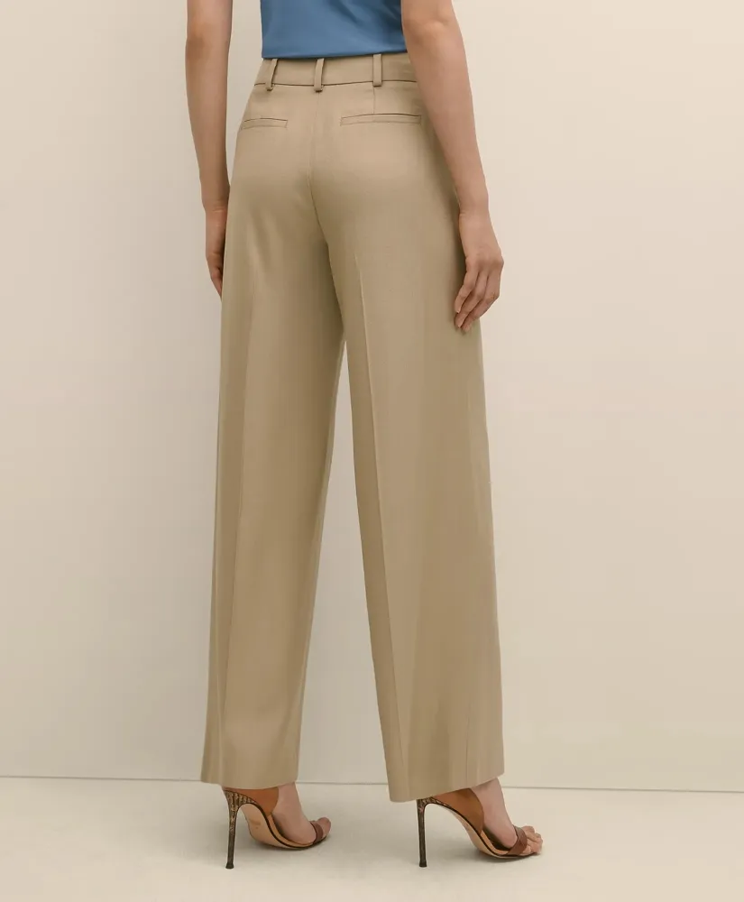 Wool-Blend Wide-Leg Pants sold by Brooks Brothers product image thumbnail 4