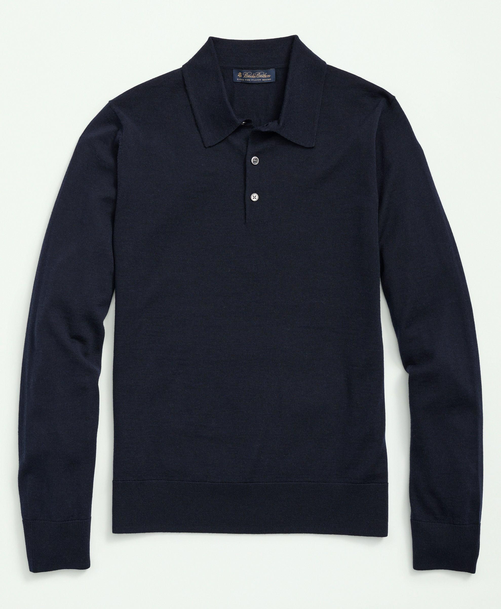 Fine Merino Wool Sweater Polo sold by Brooks Brothers