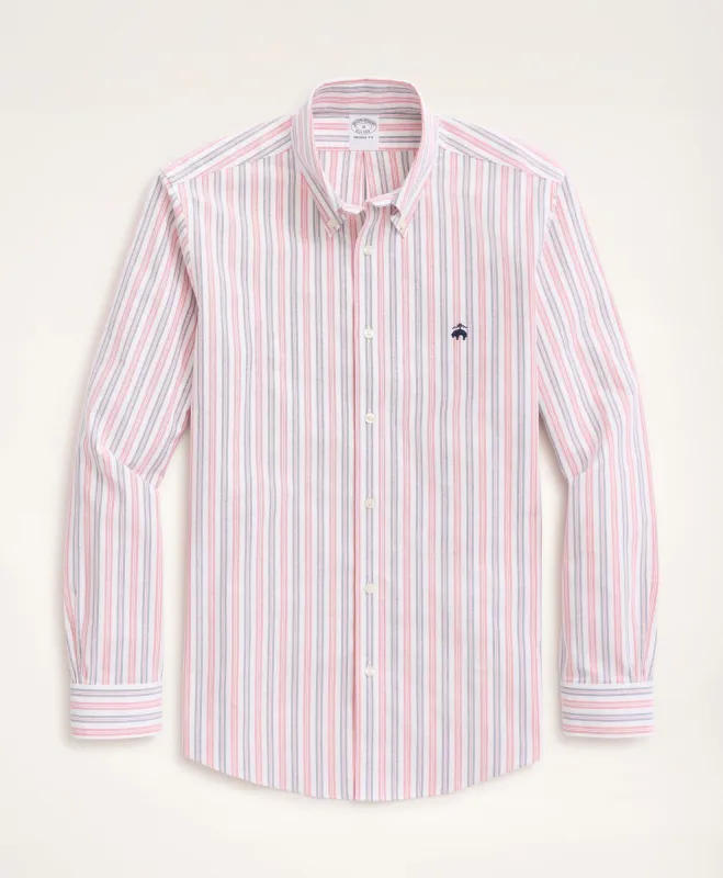 Stretch Regent Regular-Fit Sport Shirt, Non-Iron Alternating Stripe Oxford sold by Brooks Brothers