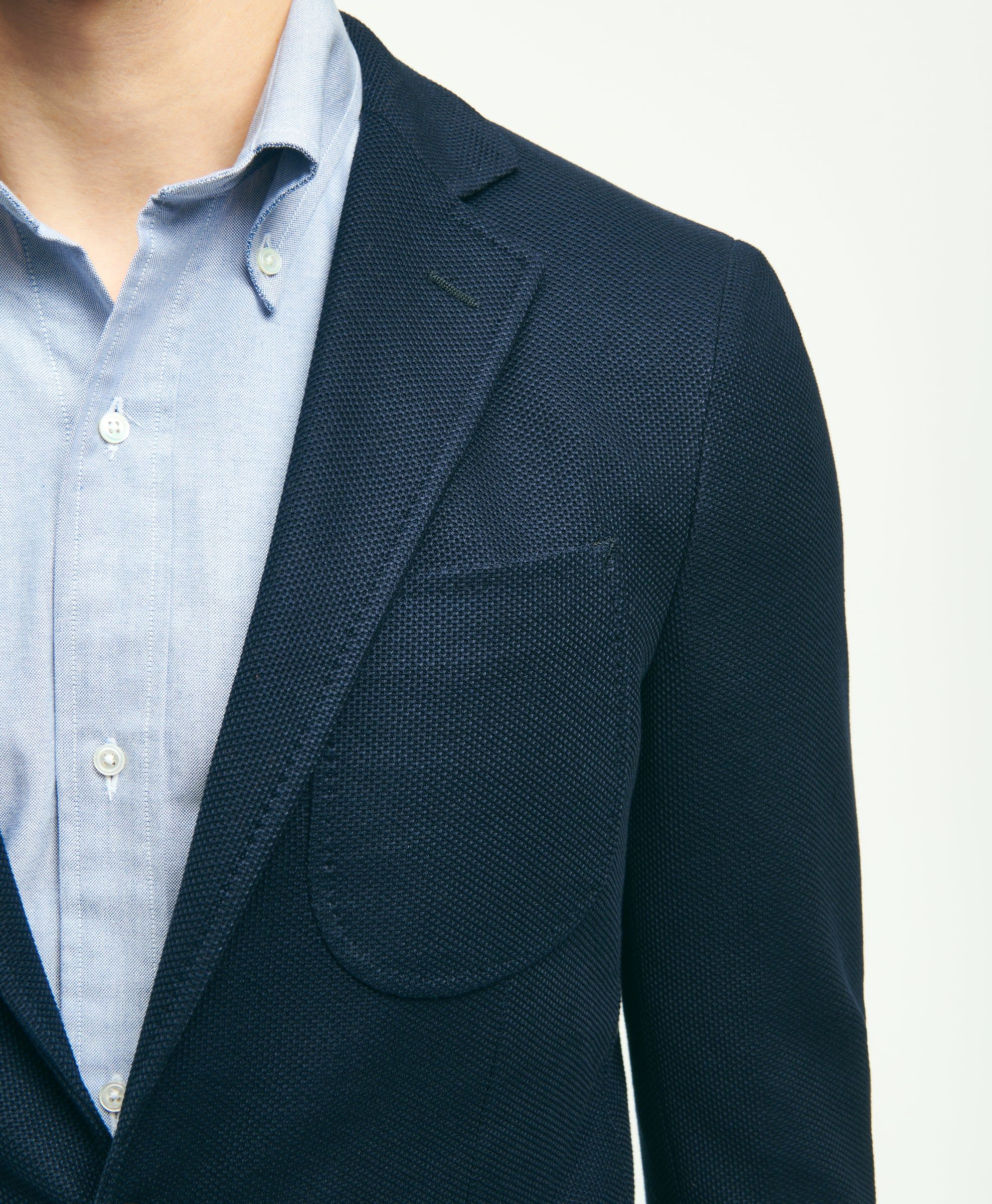 Classic Fit Cotton Pique Knit 1818 Blazer sold by Brooks Brothers product image thumbnail 3