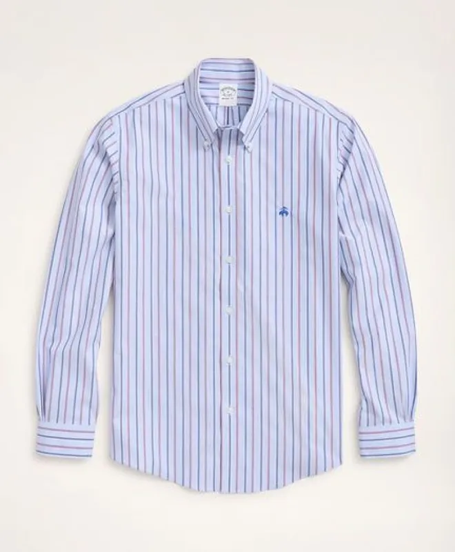 Stretch Regent Regular-Fit Sport Shirt, Non-Iron Stripe sold by Brooks Brothers