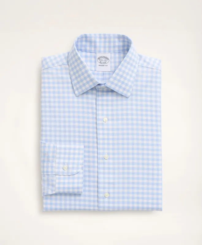 Stretch Regent Regular-Fit Dress Shirt, Non-Iron Royal Oxford Check sold by Brooks Brothers