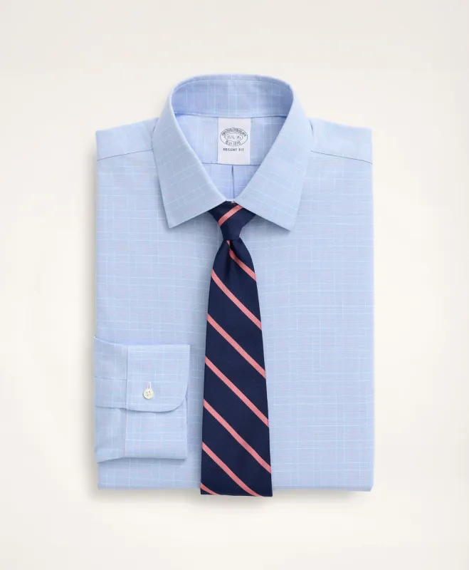 Stretch Regent Regular-Fit Fit Dress Shirt, Non-Iron Royal Oxford Graphic Check sold by Brooks Brothers