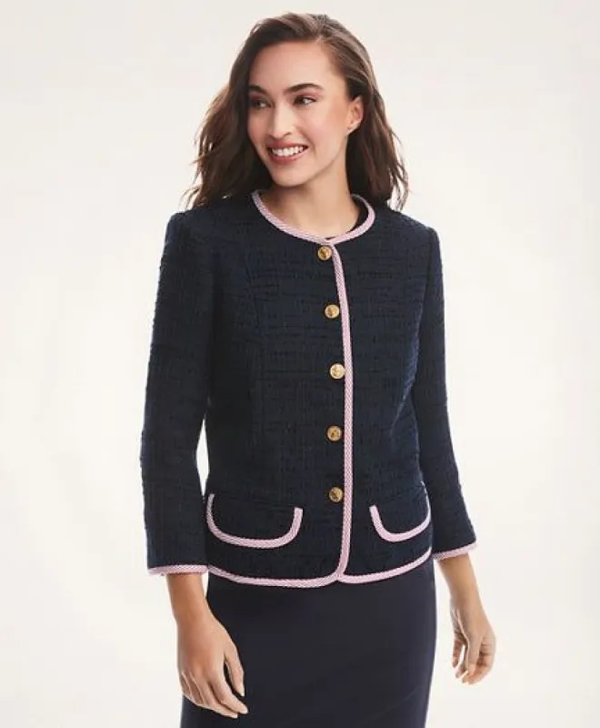 Tweed Boucle Jacket made by Brooks Brothers
