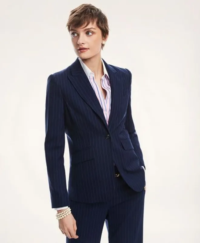 BrooksCool Pinstripe Blazer sold by Brooks Brothers