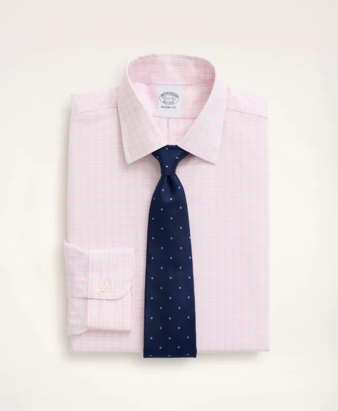 Stretch Regent Regular-Fit Dress Shirt, Non-Iron Royal Oxford Ainsley Collar Check sold by Brooks Brothers