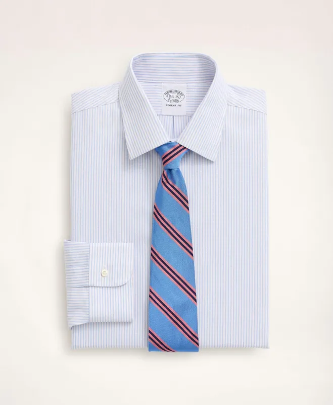 Stretch Regent Regular-Fit Dress Shirt, Non-Iron Royal Oxford Ainsley Collar Stripe sold by Brooks Brothers