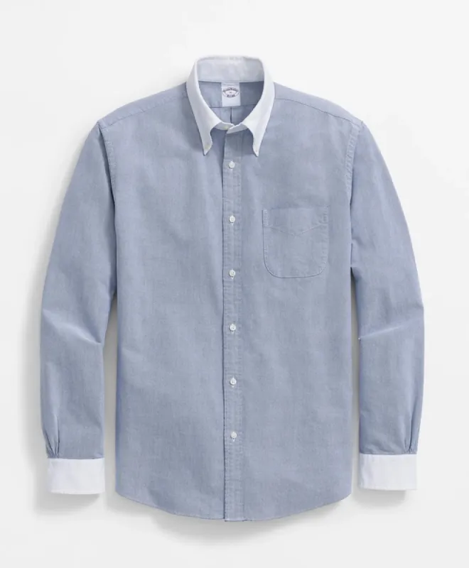 Friday Shirt, Oxford with White Collar sold by Brooks Brothers