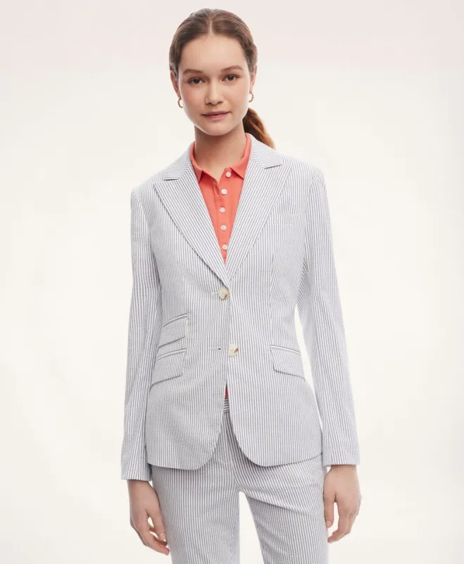 Stretch Cotton Seersucker Jacket sold by Brooks Brothers