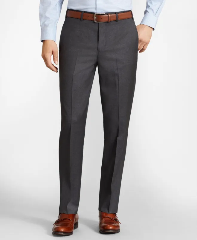 Brooks Brothers Flex Regent-Fit Wool Trousers Unfinished Bottom sold by Brooks Brothers