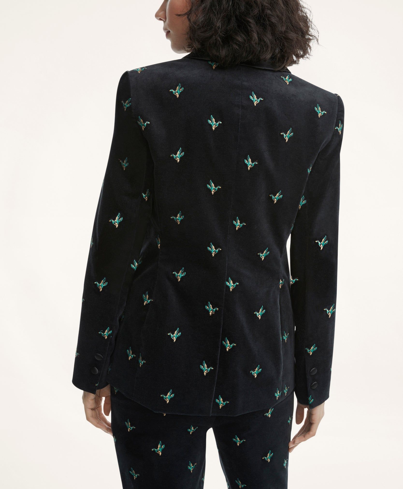 Velvet Duck Embroidered Blazer sold by Brooks Brothers product image thumbnail 3