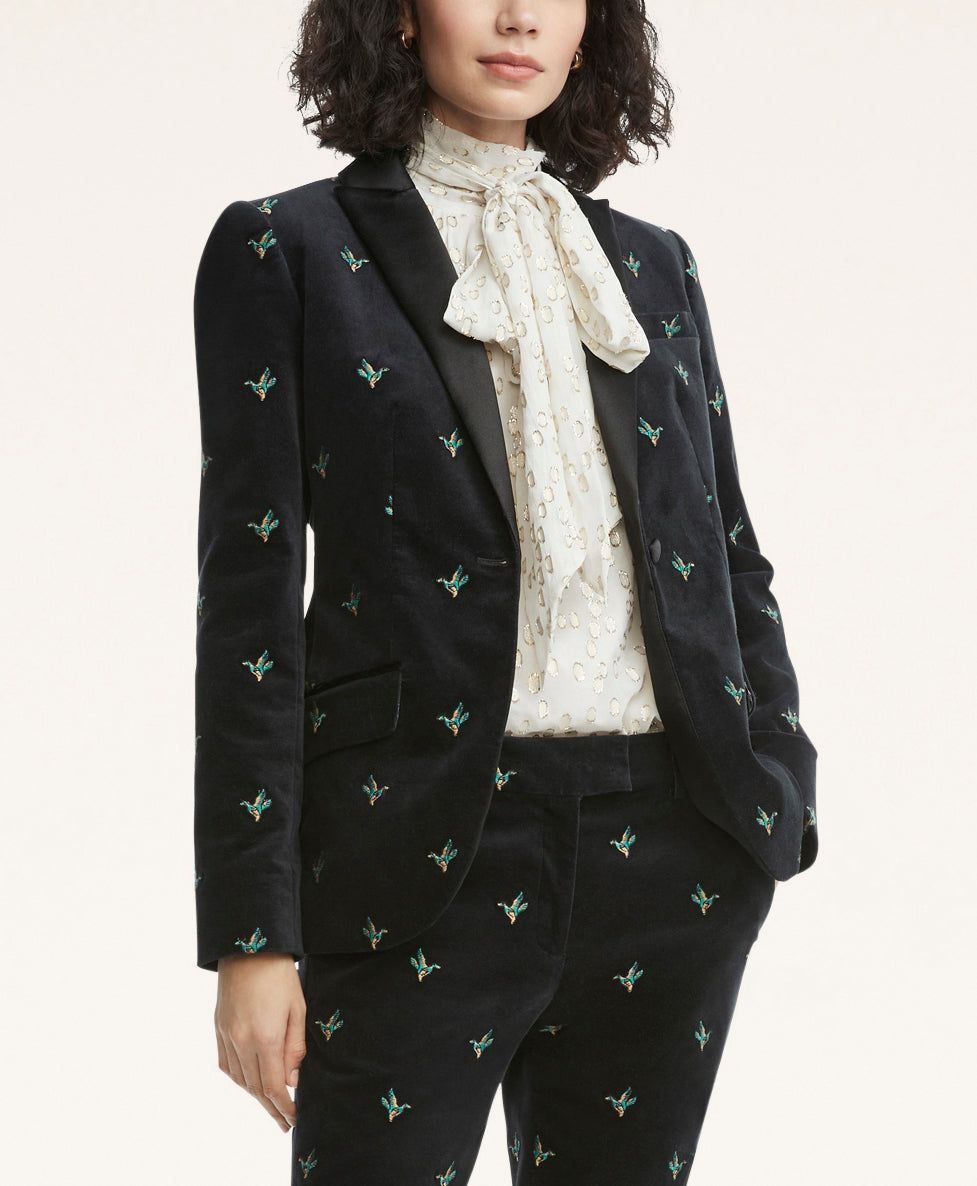 Velvet Duck Embroidered Blazer sold by Brooks Brothers product image thumbnail 5