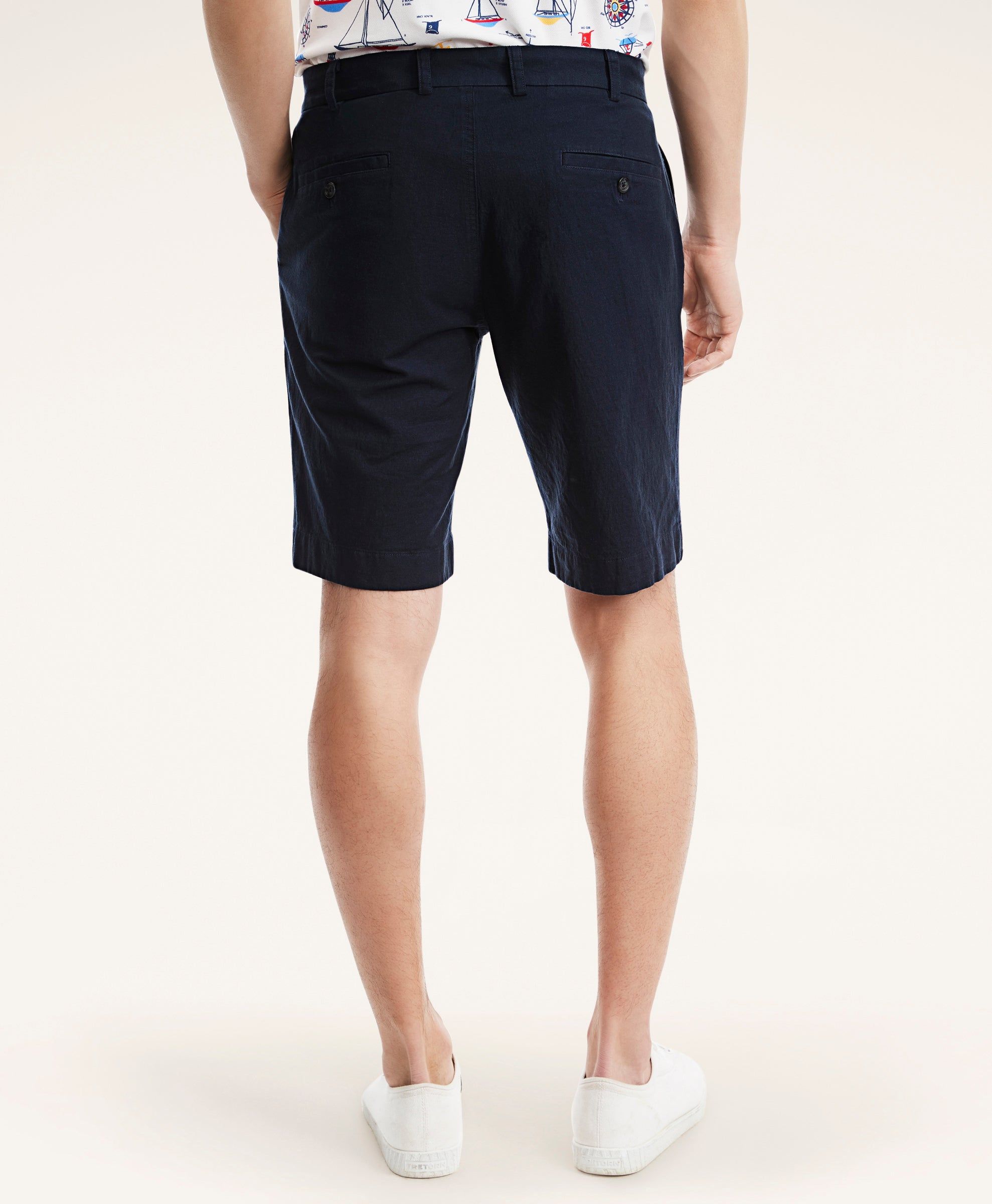 Stretch Cotton Linen Shorts sold by Brooks Brothers product image thumbnail 5