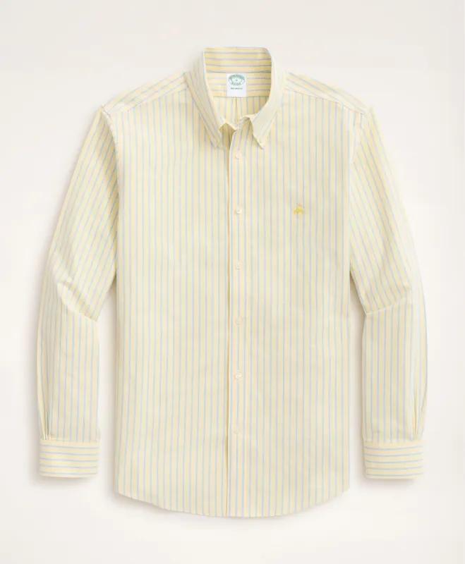 Stretch Milano Slim-Fit Stretch Sport Shirt, Non-Iron Pop Stripe sold by Brooks Brothers