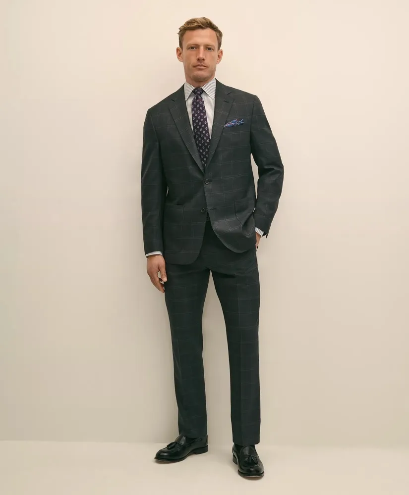 Brooks Brothers Explorer Collection Classic Fit Wool Windowpane Suit Jacket sold by Brooks Brothers product image thumbnail 2