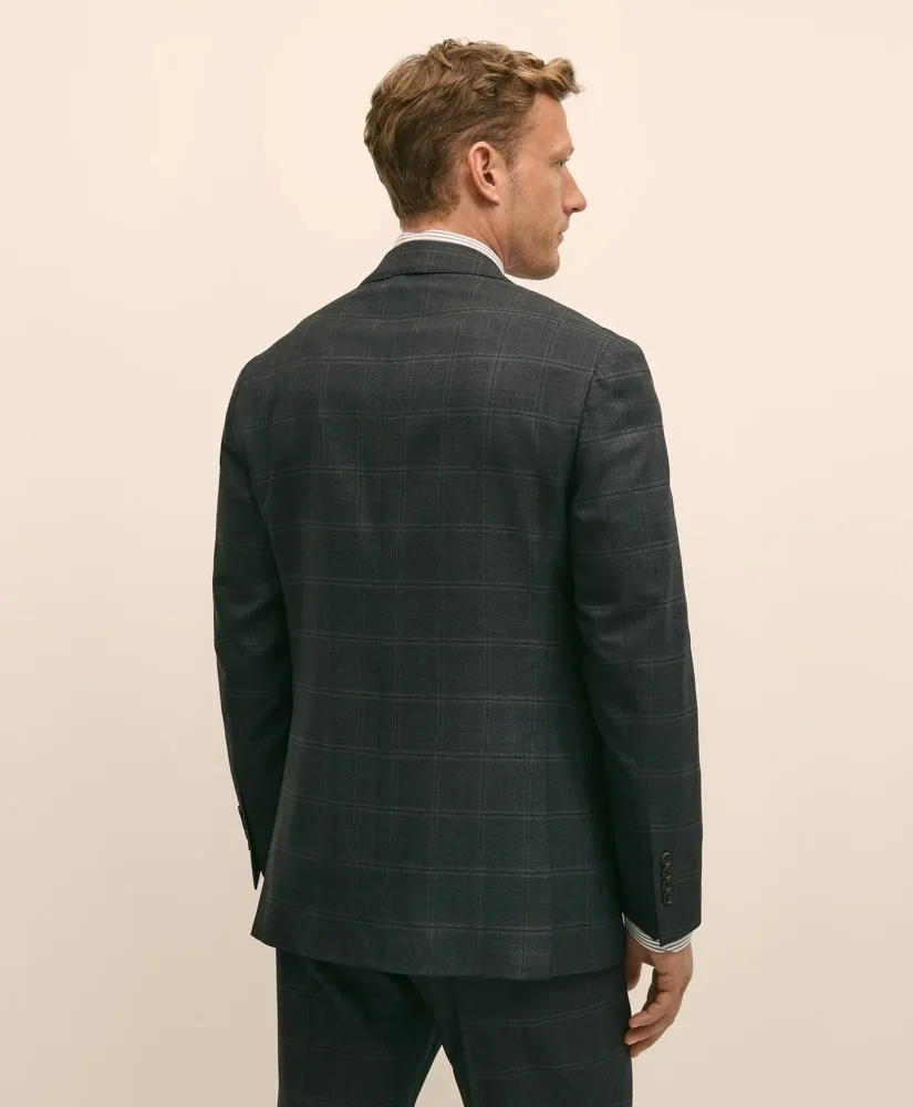 Brooks Brothers Explorer Collection Classic Fit Wool Windowpane Suit Jacket sold by Brooks Brothers product image thumbnail 5