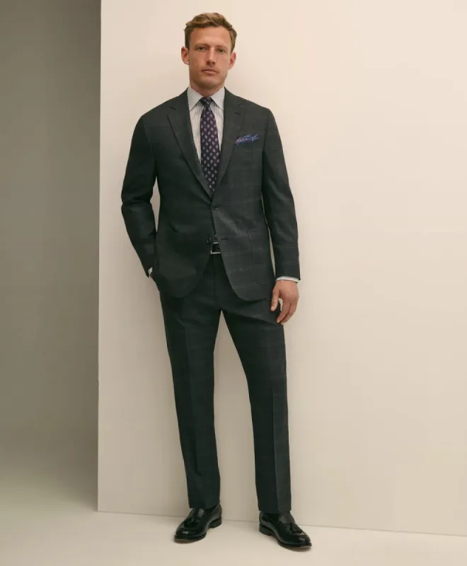 Brooks Brothers Explorer Collection Classic Fit Wool Windowpane Suit Pants sold by Brooks Brothers