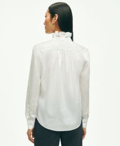 Cotton Ruffle Placket Shirt sold by Brooks Brothers