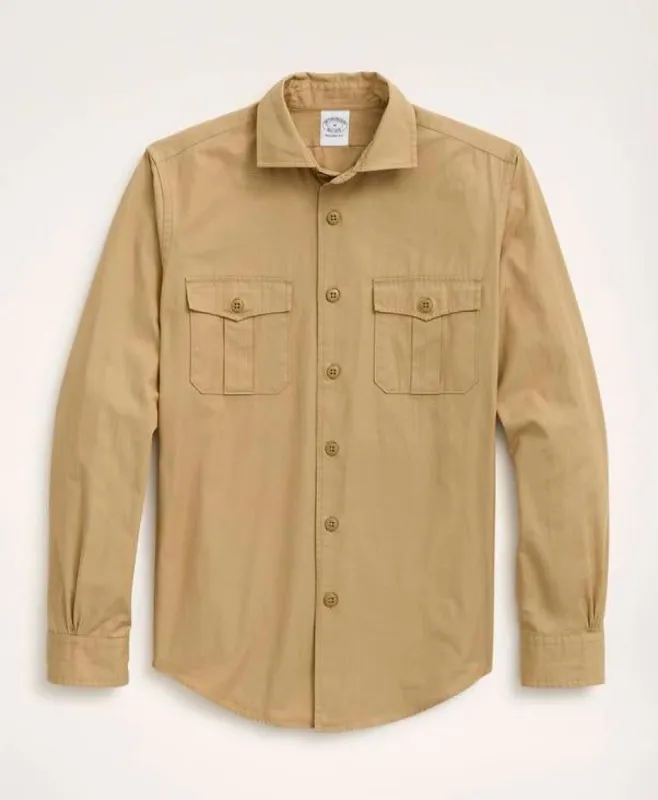Twill Vintage Military Sport Shirt sold by Brooks Brothers