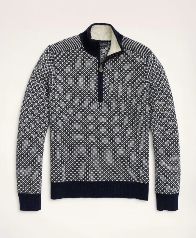 Wool Nordic Half-Zip Sweater sold by Brooks Brothers