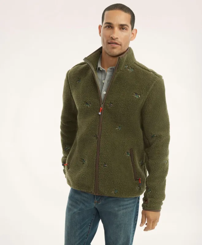 Sherpa Fleece Duck Motif Jacket sold by Brooks Brothers
