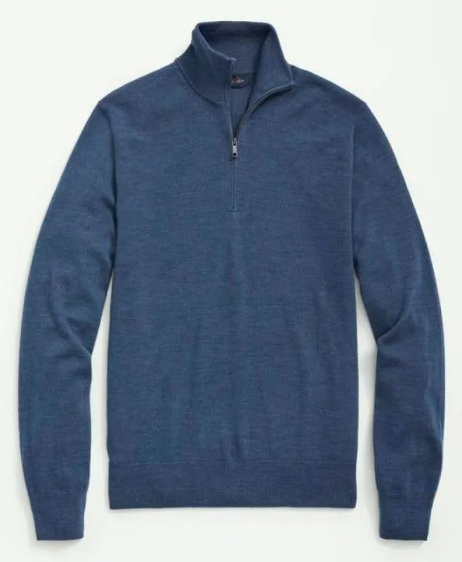 Fine Merino Wool Half-Zip Sweater sold by Brooks Brothers