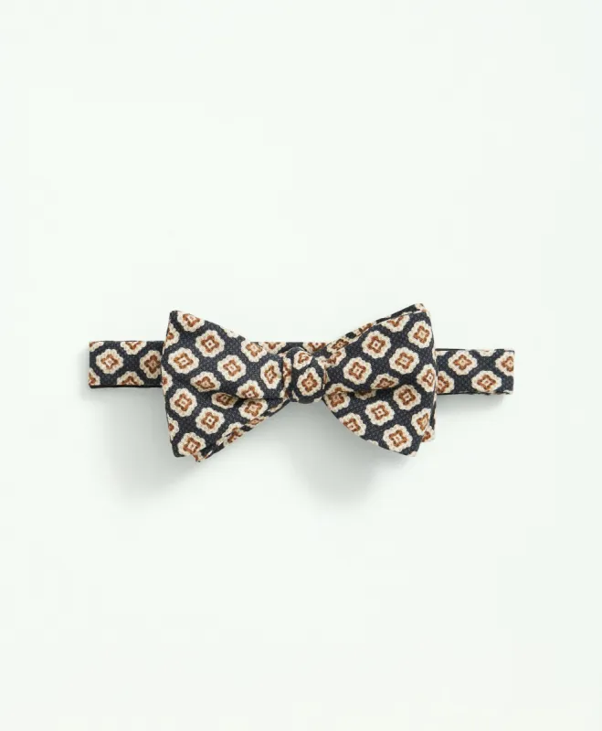 Linen Jacquard Geo Pattern Bow Tie sold by Brooks Brothers