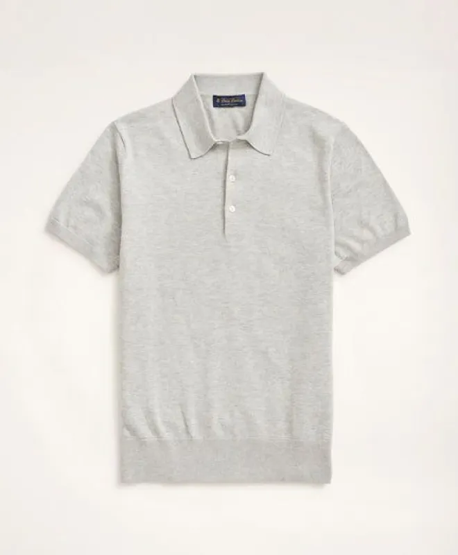 Supima Cotton Short-Sleeve Polo Sweater sold by Brooks Brothers