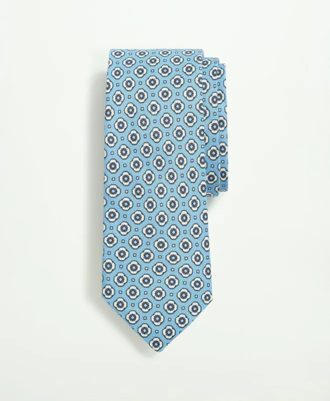Silk Linen Jacquard Dot Tie sold by Brooks Brothers