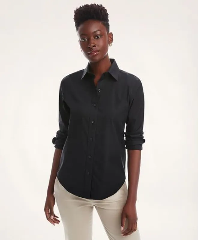 Classic-Fit Non-Iron Stretch Supima Cotton Dress Shirt sold by Brooks Brothers