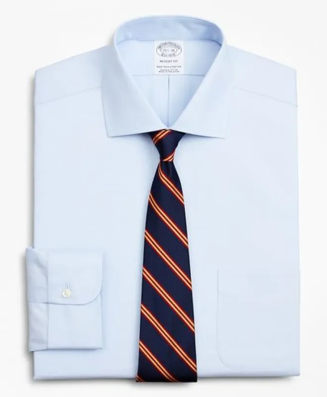 Stretch Regent Regular-Fit  Dress Shirt, Non-Iron Pinpoint English Collar sold by Brooks Brothers