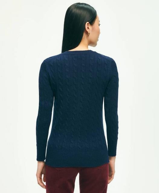 3-Ply Cashmere Crewneck Sweater sold by Brooks Brothers product image thumbnail 3