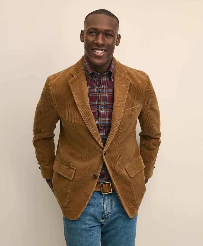 No. 1 Sack Sport Coat in Wide-Wale Cotton Corduroy sold by Brooks Brothers
