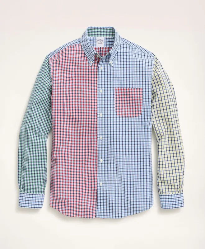 Friday Shirt, Poplin Fun Check sold by Brooks Brothers