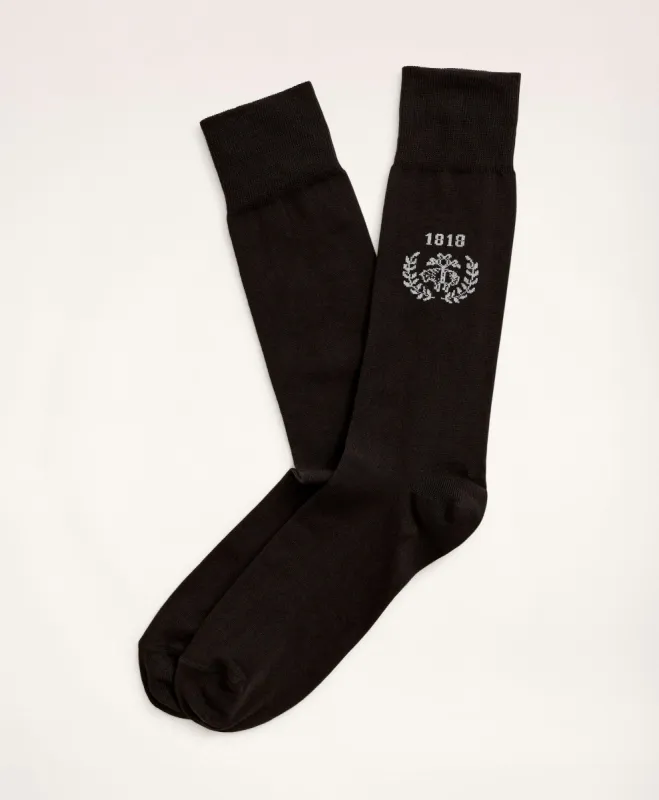 Crest Crew Socks sold by Brooks Brothers