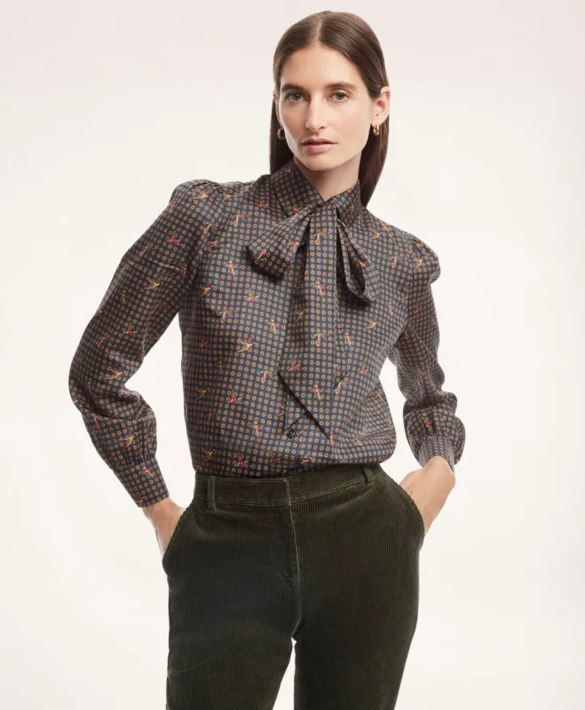 Supima Cotton Sateen Blouse sold by Brooks Brothers