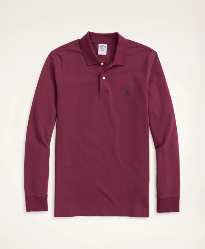 Golden Fleece Slim Fit Stretch Supima Long-Sleeve Polo Shirt sold by Brooks Brothers