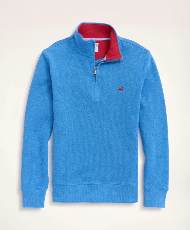 Ribbed French Terry Half-Zip sold by Brooks Brothers