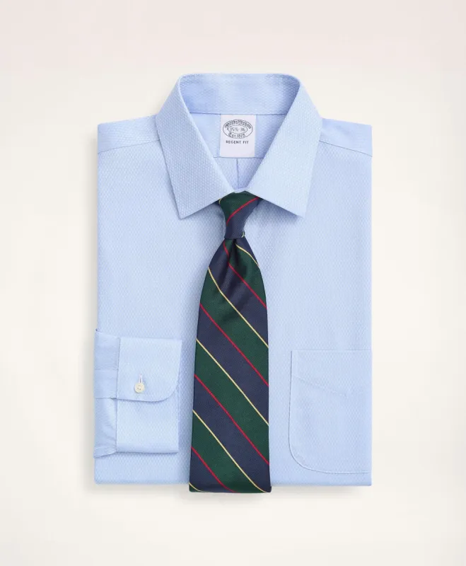 Stretch Regent Regular-Fit Dress Shirt, Non-Iron Dobby Ainsley Collar Diamond sold by Brooks Brothers