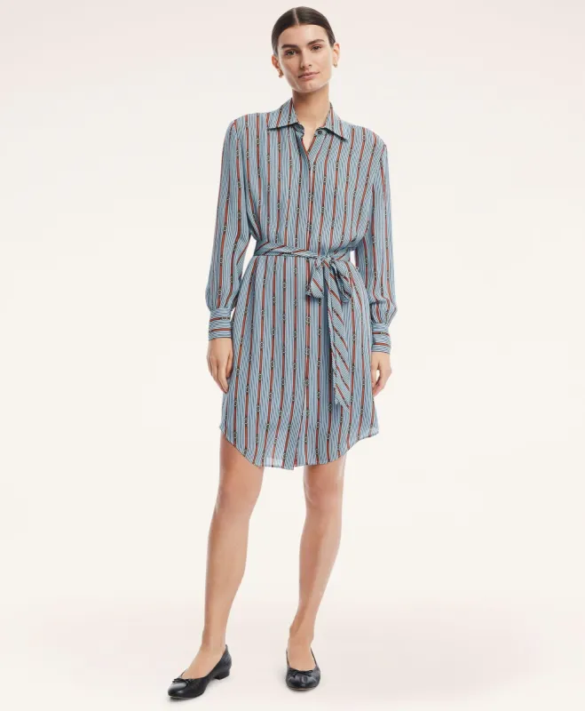 Georgette Silk Shirt Dress sold by Brooks Brothers