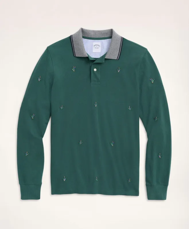 Golden Fleece Supima Long-Sleeve Polo Shirt sold by Brooks Brothers