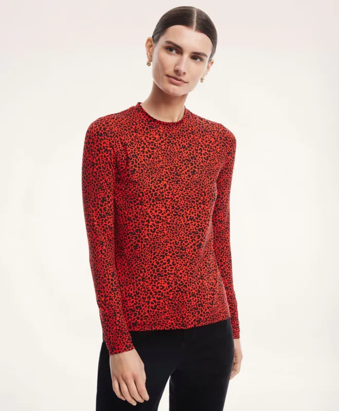 Jersey Animal Print Long-Sleeve T-Shirt sold by Brooks Brothers