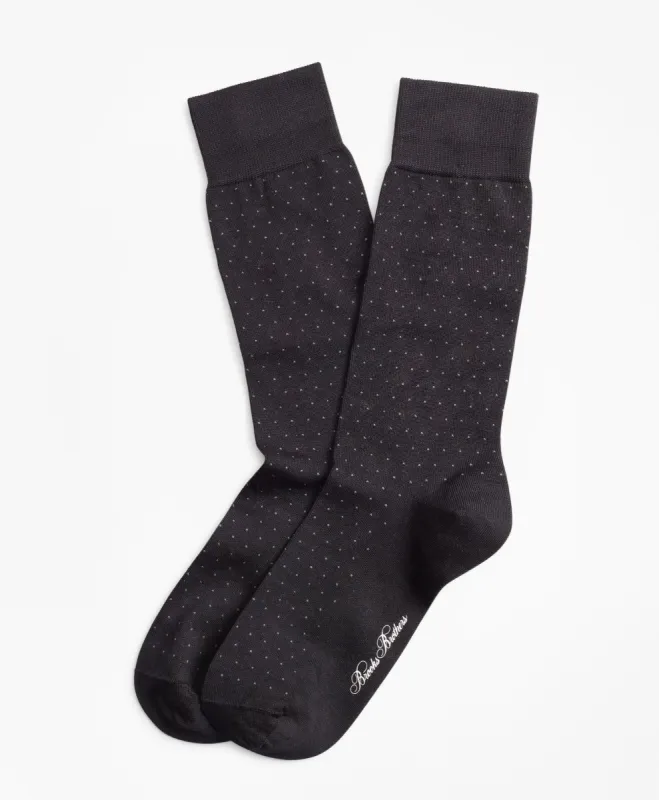Polka Dot Crew Socks sold by Brooks Brothers