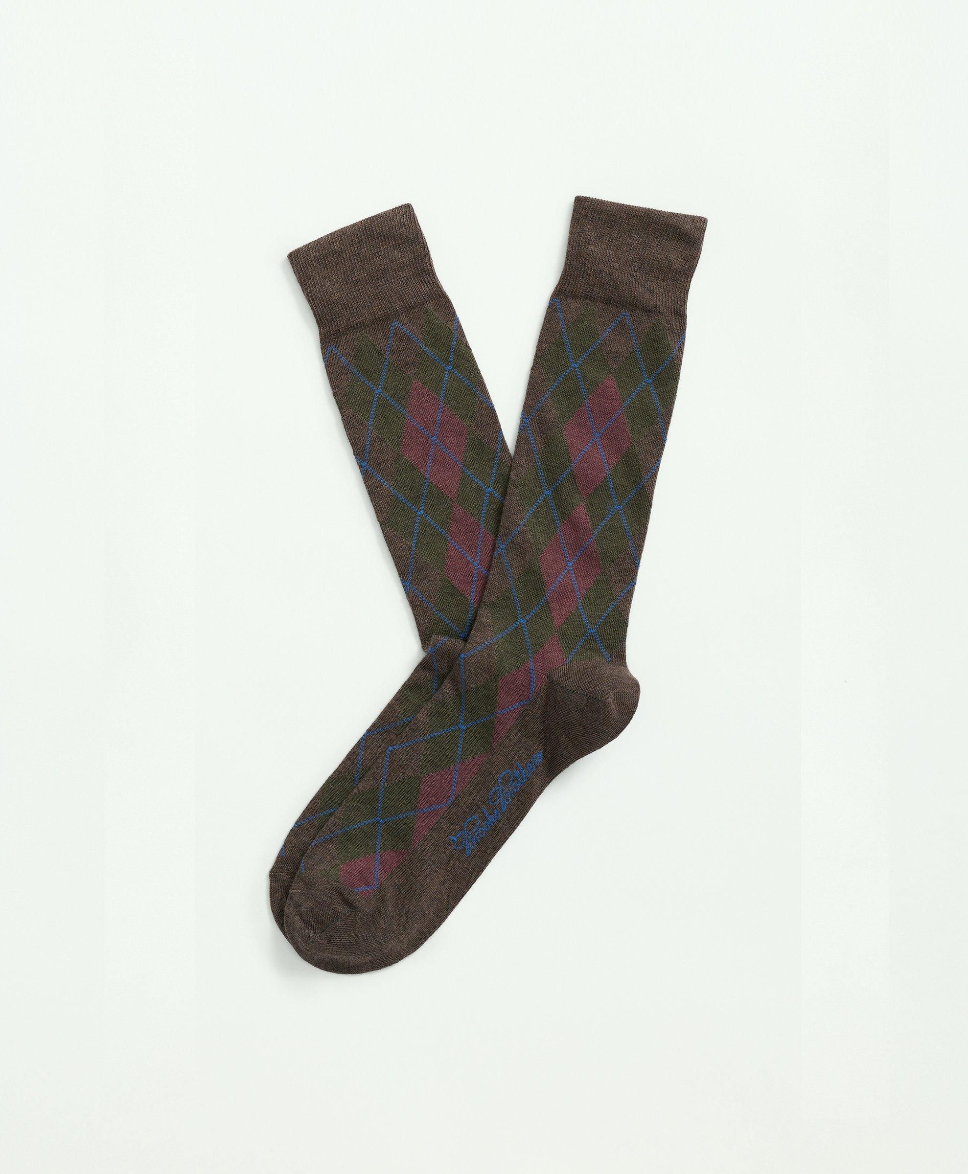 Cotton Blend Argyle Socks sold by Brooks Brothers product image thumbnail 2
