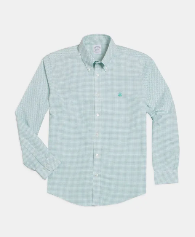 Stretch Regent Regular-Fit Sport Shirt, Non-Iron Windowpane sold by Brooks Brothers