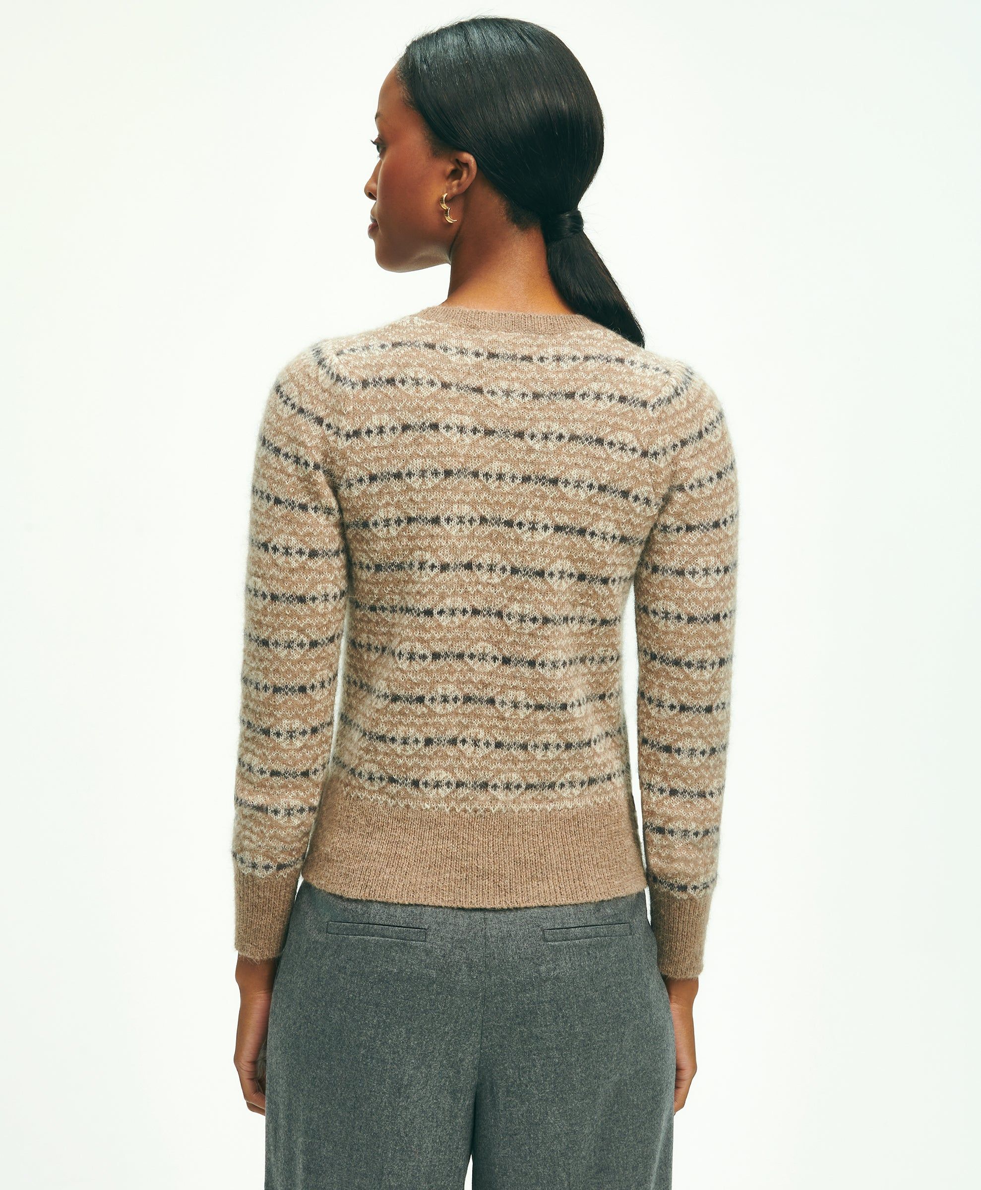 Mohair Alpaca Blend Fair Isle Sweater sold by Brooks Brothers product image thumbnail 2